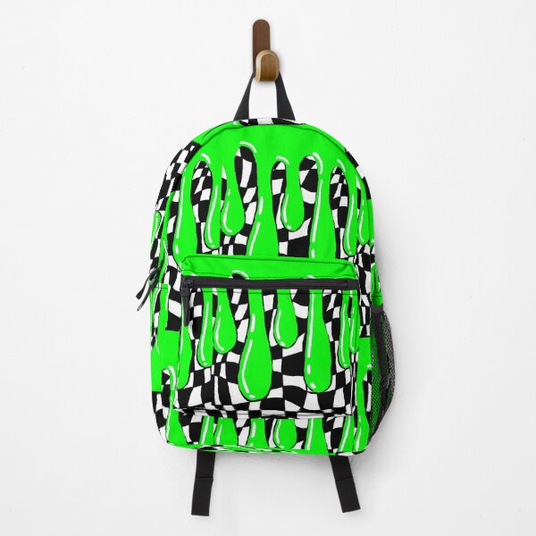 Item preview, Green Slime Warped Checkerboard designed and sold by Chad's Fresh Art.