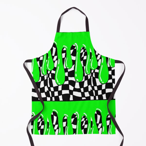 Item preview, Green Slime Warped Checkerboard  designed and sold by Chad's Fresh Art.