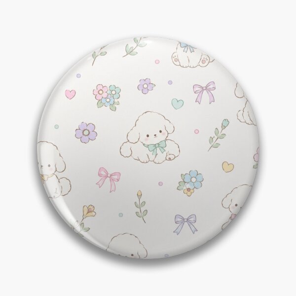 Item preview, Cute Pastel Poodle Puppy Pattern designed and sold by 0606PM.
