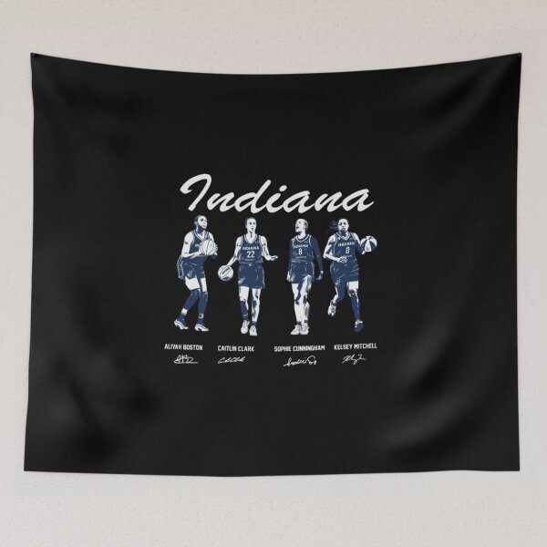 Item preview, Indiana Fever-ALIYAH BOSTON, CAITLIN CLARK,SOPHIE CUNNINGHAM,KELSEY MITCHELL designed and sold by Marciasgrosso.