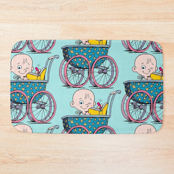 Item preview, little baby boy in a blue stroller with stars is drawing in a notebook designed and sold by duxpavlic.