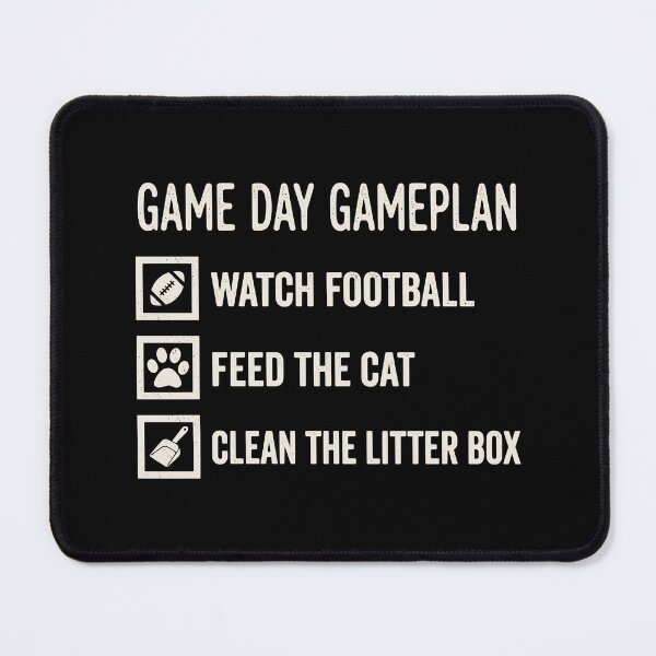 Item preview, Sunday Football Gameplan For Cat Dad JUN-289 designed and sold by noberic.