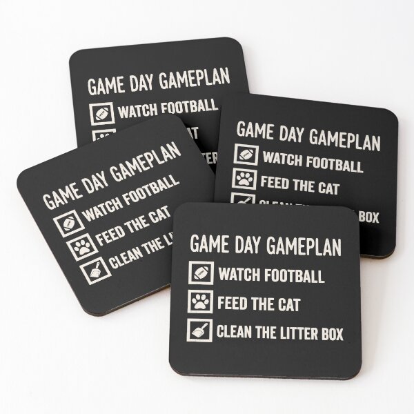 Item preview, Sunday Football Gameplan For Cat Dad JUN-289 designed and sold by noberic.