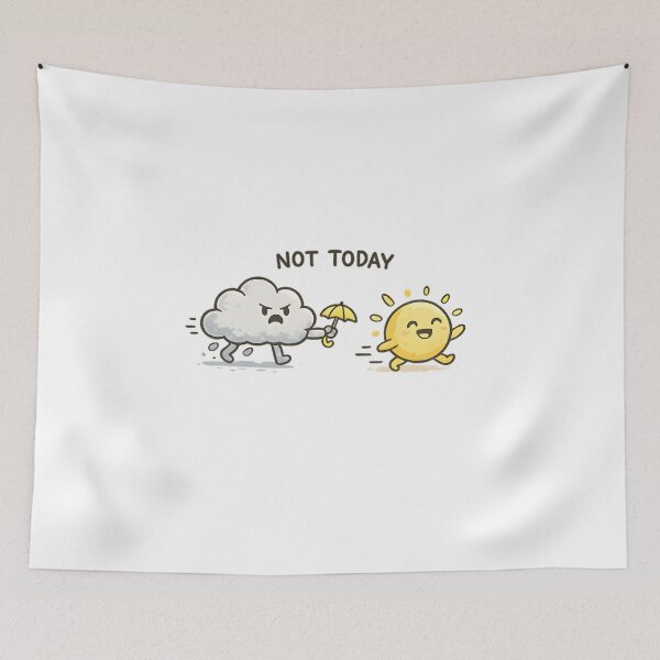 Item preview, Not Today Rain Cloud designed and sold by Drofted.