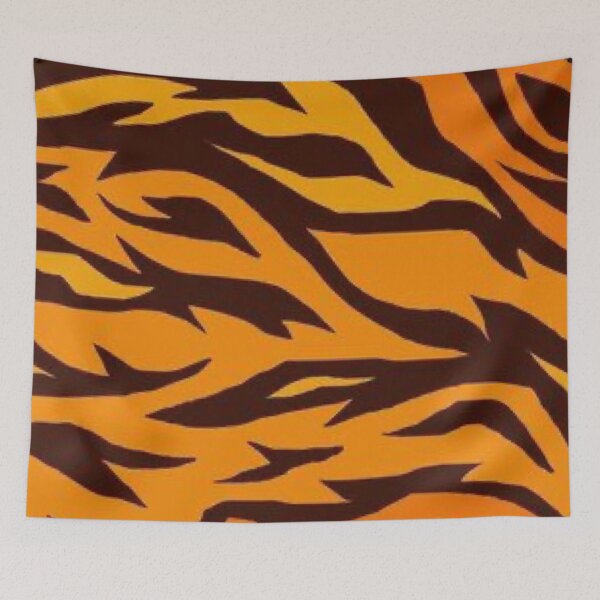 Item preview, Wild Tiger Stripes and Fire Flames Pattern designed and sold by LYAN-STORE.