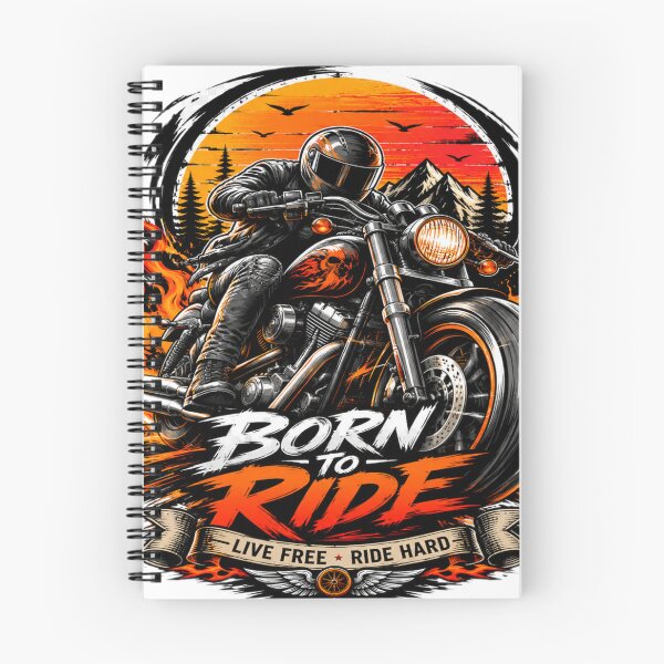 Item preview, Born to Ride Motorcycle Rider Vintage Sunset Graphic | Biker Life T-Shirt Design designed and sold by TrendyWearsuits.