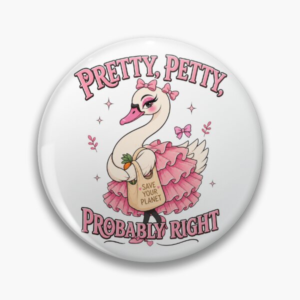 Item preview, Funny Pink Swan Eco Humor designed and sold by Gentlestate.