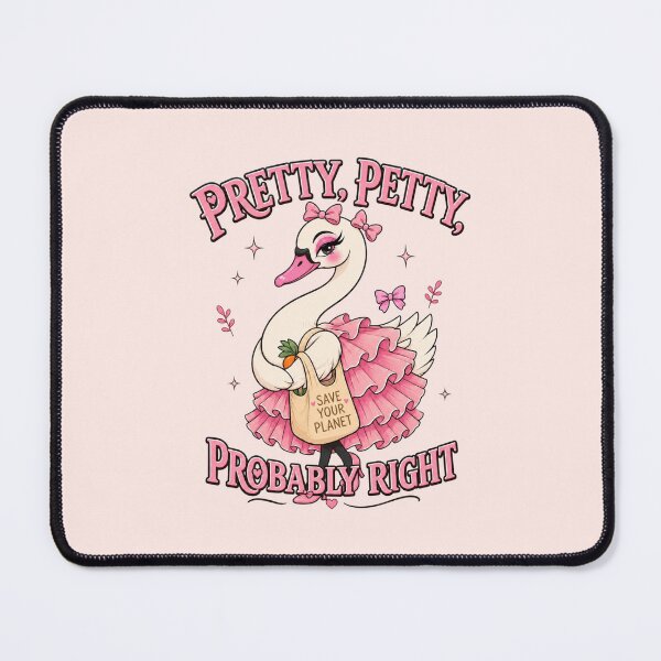 Item preview, Funny Pink Swan Eco Humor designed and sold by Gentlestate.