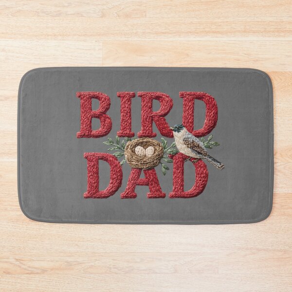 Item preview, Bird Dad Embroidered Nest & Songbird Design designed and sold by MegaNovaArt.