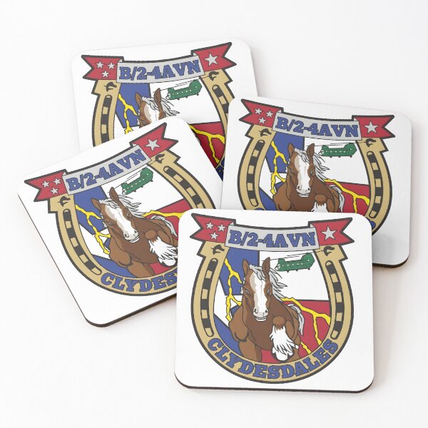 Item preview, B Company, 2nd Battalion, 4th Aviation Regiment "Clydesdales" Insignia designed and sold by CharlieDesings.