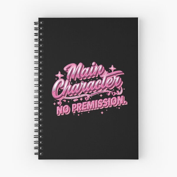 Item preview, Main Character. No Permission. Pink Boss Babe Typography. Feminine Empowerment Quote. Coquette Aesthetic Graphic Tee Sticker designed and sold by Aarvya Fashion Club ( A.F.C ).