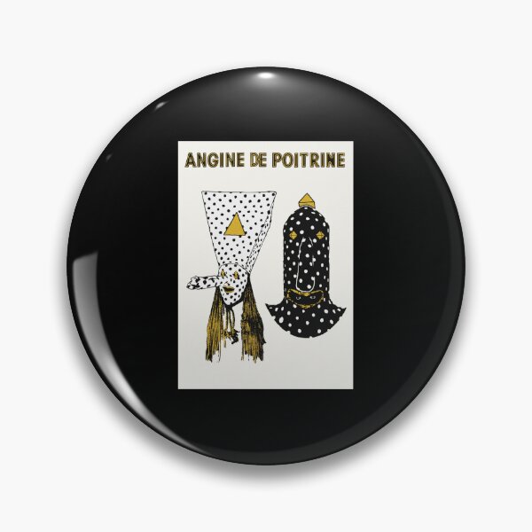 Item preview, ANGINE DE POITRINE - UNIQUE RARE ORIGINAL TSHIRT STICKER designed and sold by SentientGallery.