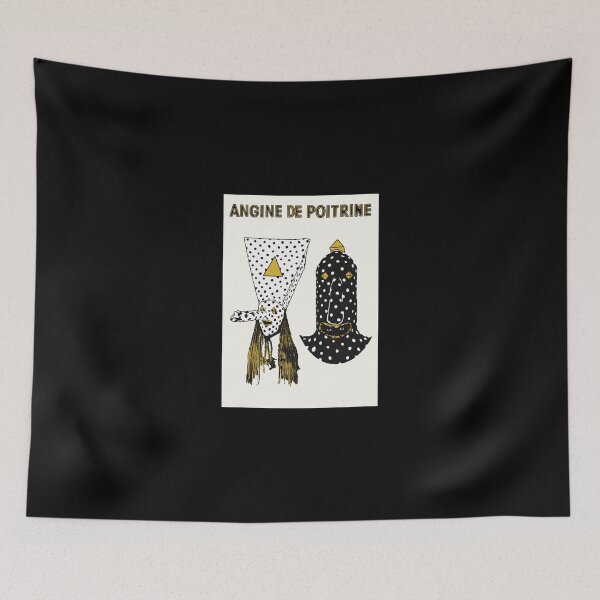 Item preview, ANGINE DE POITRINE - UNIQUE RARE ORIGINAL TSHIRT STICKER designed and sold by SentientGallery.