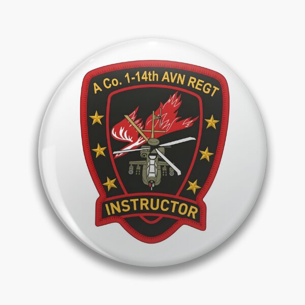Item preview, A Company, 1st Battalion, 14th Aviation Regiment Instructor Patch designed and sold by CharlieDesings.