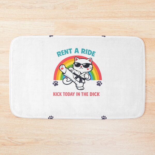Item preview, Funny Grumpy Cat Kick Today Motivational Meme Design⁠ designed and sold by MIROUZ2000.