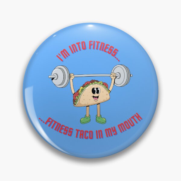 Item preview, I'm Into Fitness Fitness Taco In My Mouth Retro Cartoon designed and sold by Frafri92.