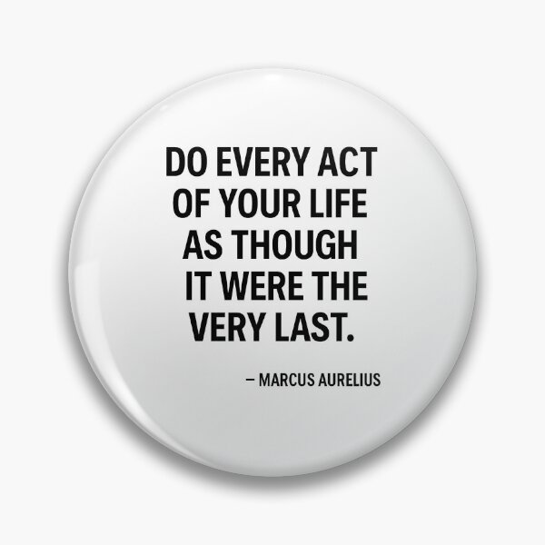 Item preview, Live Each Act Fully Marcus Aurelius Stoic Quote (Black Font) designed and sold by TshirtsLabs.