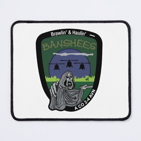 Item preview, A Company, 2nd Battalion, 4th Aviation Regiment "Banshees" Insignia designed and sold by CharlieDesings.
