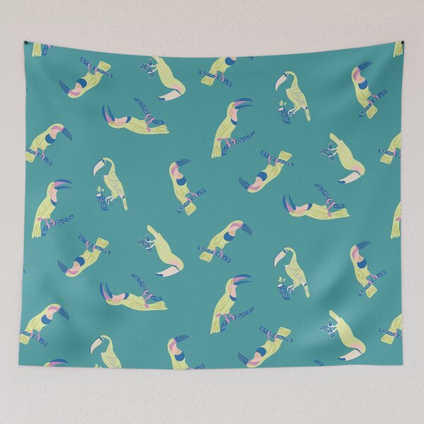 Item preview, Tropical Toucan Bird Seamless pattern designed and sold by aneladesigns.