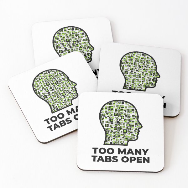 Aperçu de l'œuvre Too Many Tabs Open - ADHD Brain Overthinking Gift créée et vendue par kdonefive.