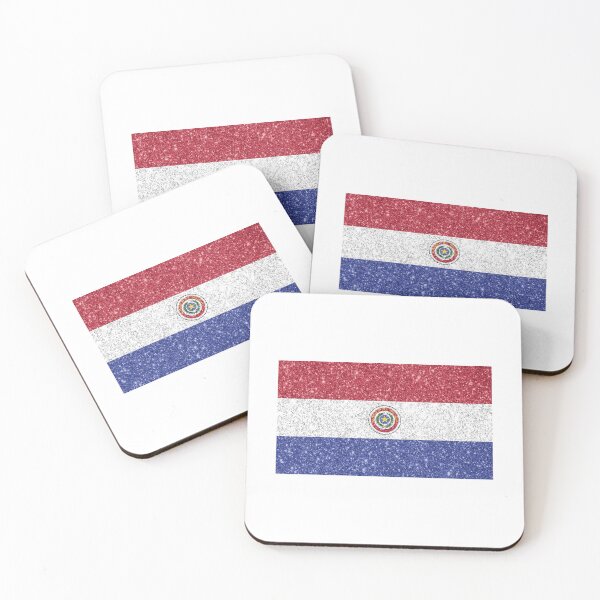 Item preview, paraguay glitter flag designed and sold by designsbysamantha.