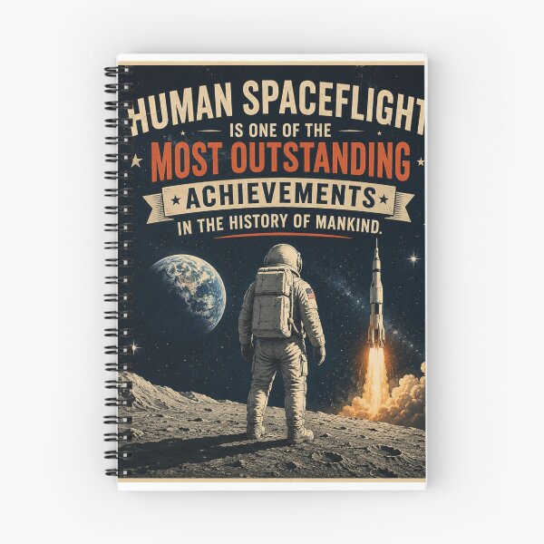 Item preview, Human spaceflight is one of the most outstanding achievements in the history of mankind. designed and sold by stickyhubprinting.