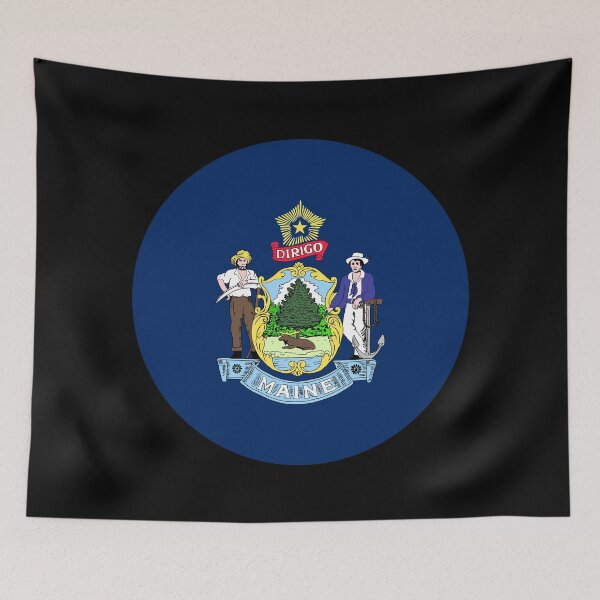 Item preview, Maine Circle Flag ME designed and sold by shitpostee.