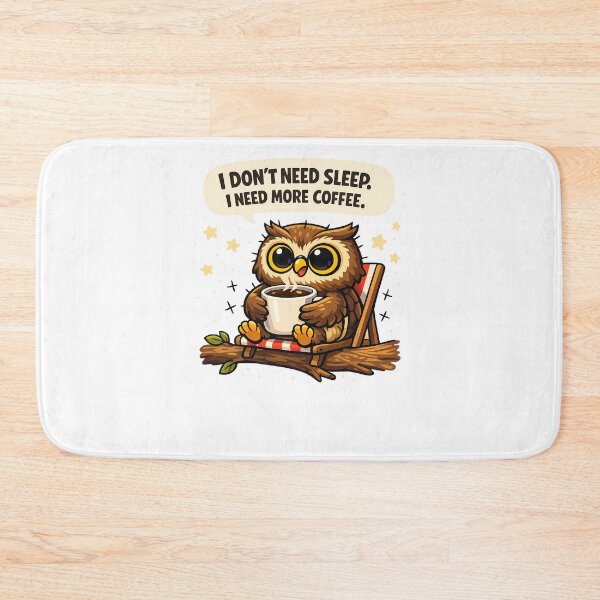 Item preview, Funny Night Owl Coffee Lover Meme Sticker - Caffeinated Bird Art designed and sold by MIROUZ2000.