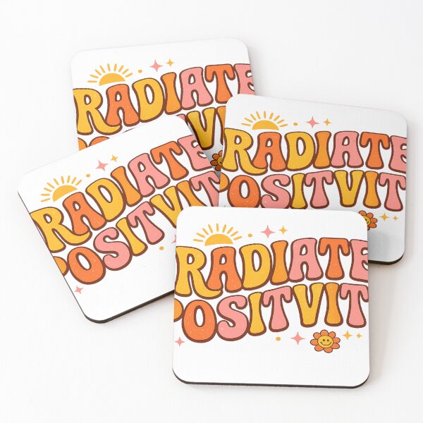 Item preview, Radiate Positivity Retro Quote Typography designed and sold by Rama KLK.
