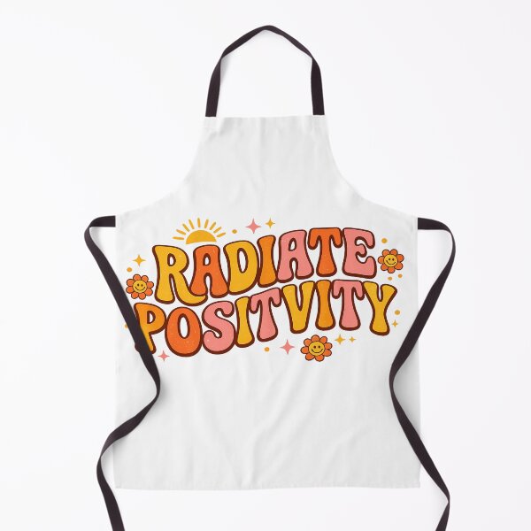 Item preview, Radiate Positivity Retro Quote Typography designed and sold by Rama KLK.