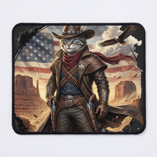 Item preview, Legendary Cowboy Cat Wild West Sheriff Guardian designed and sold by     NovaCraft.