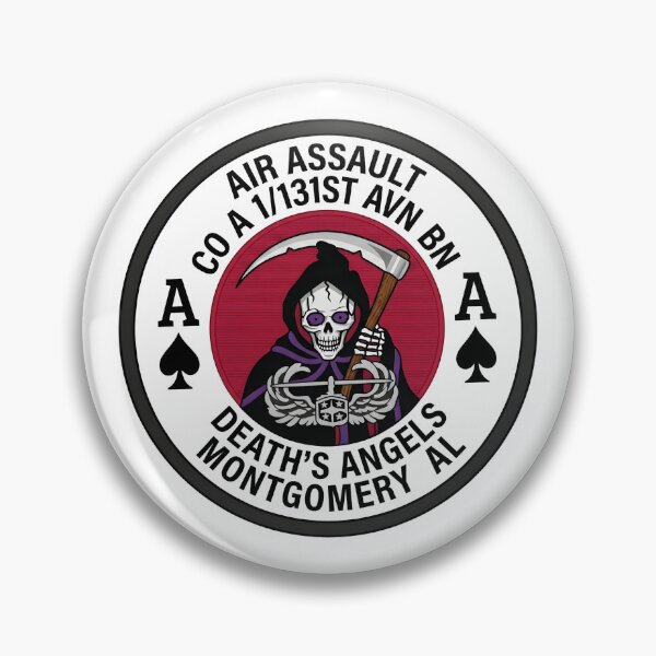 Item preview, Alabama National Guard Company A, 1st Battalion, 131st Aviation Regiment "Death's Angels" Emblem designed and sold by CharlieDesings.