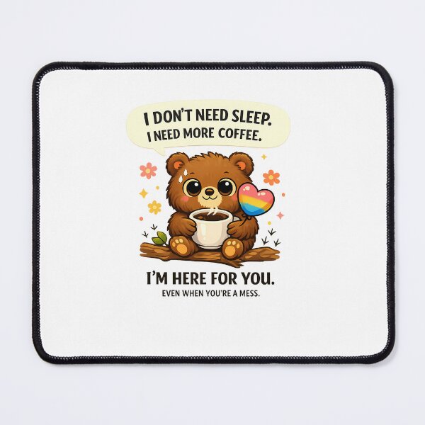 Item preview, Cute Supportive Bear Hug Quote Sticker - Mental Health Awareness Art designed and sold by MIROUZ2000.