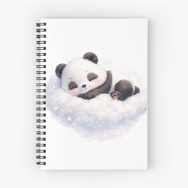 Item preview, Cute Panda Sleeping on the Clouds | Dreamy Kawaii Panda Design designed and sold by VasiArtLab.