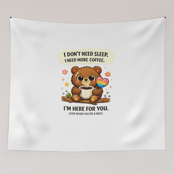Item preview, Cute Supportive Bear Hug Quote Sticker - Mental Health Awareness Art designed and sold by MIROUZ2000.