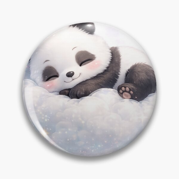 Item preview, Cute Panda Sleeping on the Clouds | Dreamy Kawaii Panda Design designed and sold by VasiArtLab.