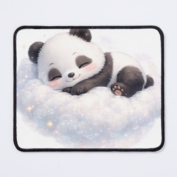 Item preview, Cute Panda Sleeping on the Clouds | Dreamy Kawaii Panda Design designed and sold by VasiArtLab.