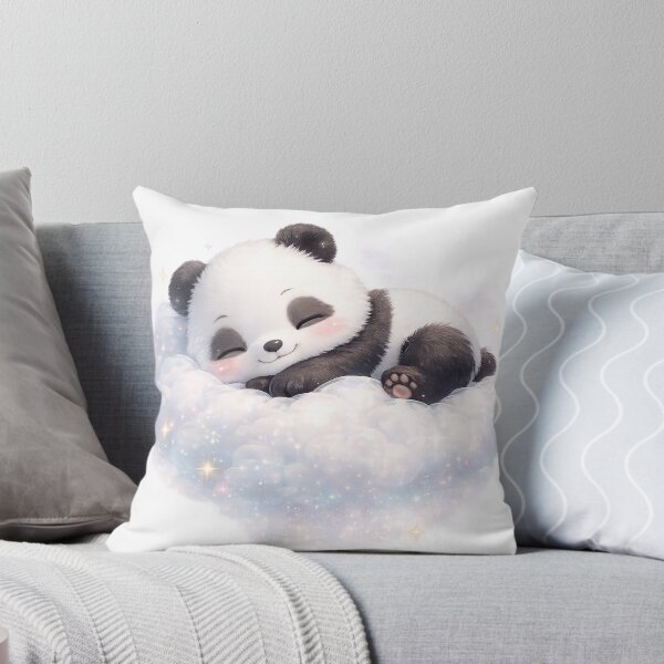 Item preview, Cute Panda Sleeping on the Clouds | Dreamy Kawaii Panda Design designed and sold by VasiArtLab.