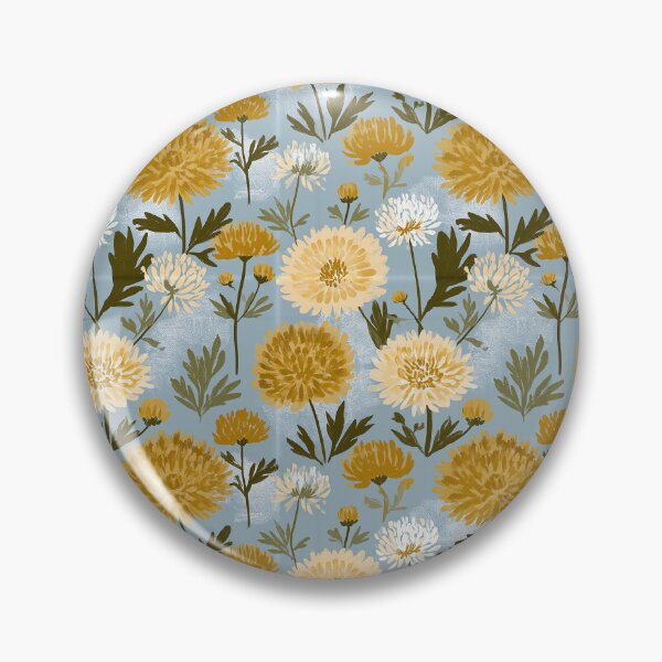 Item preview, Unique Chrysanthemum Print  - Flower Bouquet Pattern - Retirement Gifts for Dad designed and sold by RoyalStarsPatts.