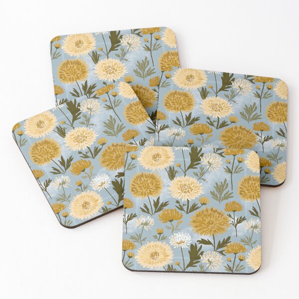 Item preview, Unique Chrysanthemum Print  - Flower Bouquet Pattern - Retirement Gifts for Dad designed and sold by RoyalStarsPatts.