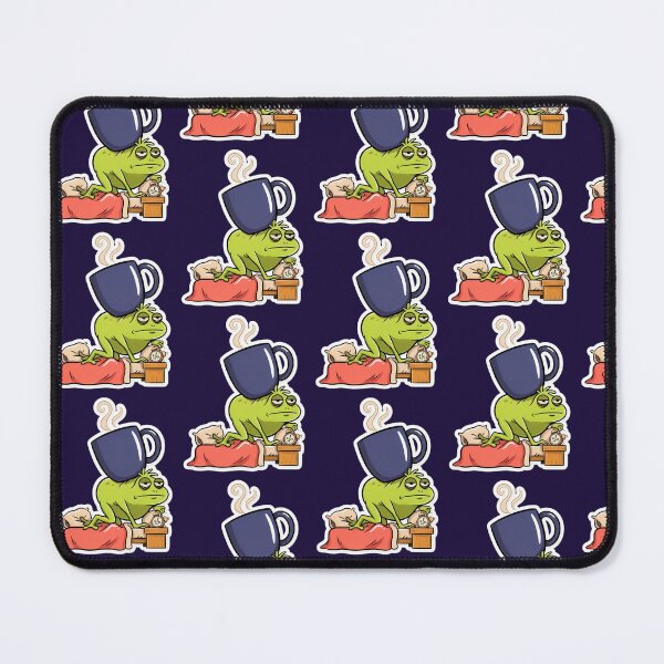 Item preview, Morning Coffee Frog | Funny Tired Frog Before Coffee Cartoon designed and sold by PatsiRose.