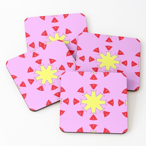 Item preview, Vibrant Pink and Red Bell Mandala Design designed and sold by Tinsleybluebell.