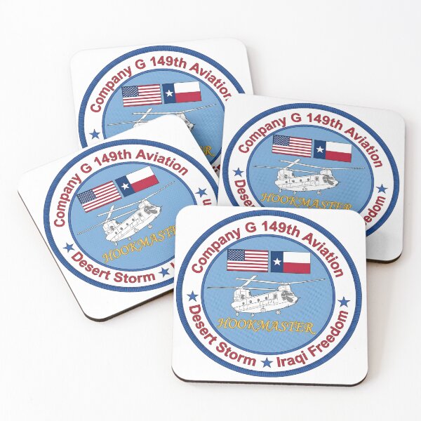 Item preview, Texas Army National Guard Company G, 149th Aviation Regiment "Hookmaster" Emblem designed and sold by CharlieDesings.
