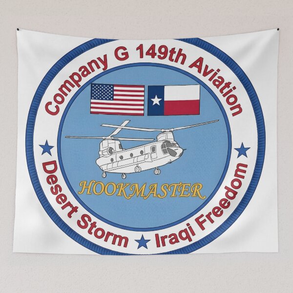 Item preview, Texas Army National Guard Company G, 149th Aviation Regiment "Hookmaster" Emblem designed and sold by CharlieDesings.