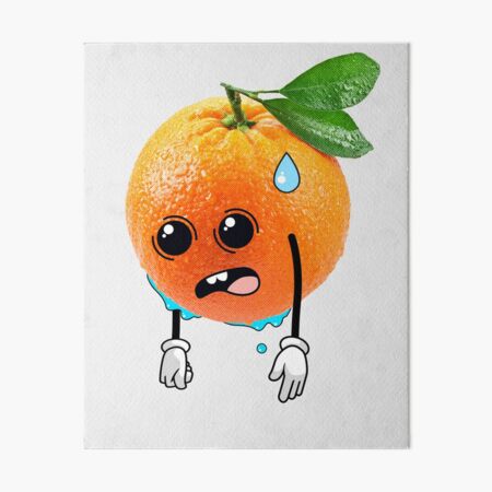 Sweaty and Stressed Orange Life Doodle Art Board Print for Sale by  PerttyShirty