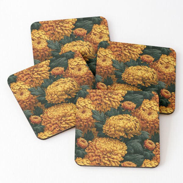 Item preview, Elegant Chrysanthemum - Tropical Flower Pattern - Sympathy Gifts designed and sold by RoyalStarsPatts.