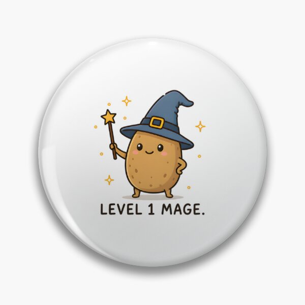 Item preview, Level 1 Mage Potato designed and sold by Drofted.
