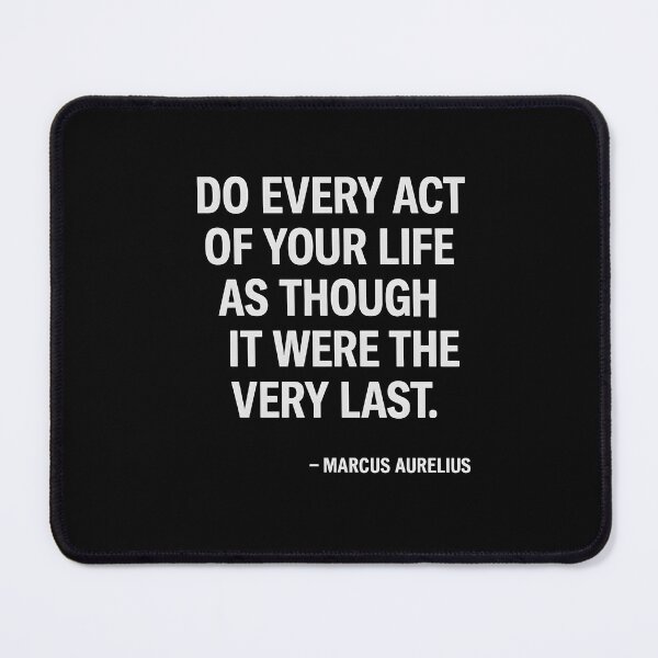 Item preview, Live Each Act Fully Marcus Aurelius Stoic Quote (White Font) designed and sold by TshirtsLabs.