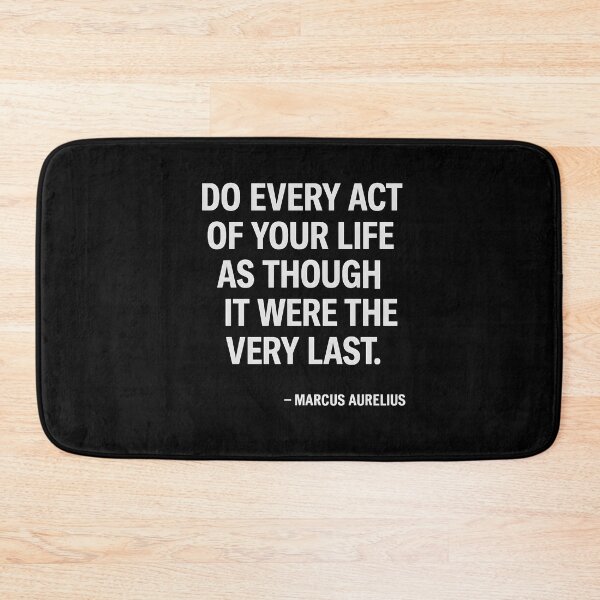 Item preview, Live Each Act Fully Marcus Aurelius Stoic Quote (White Font) designed and sold by TshirtsLabs.