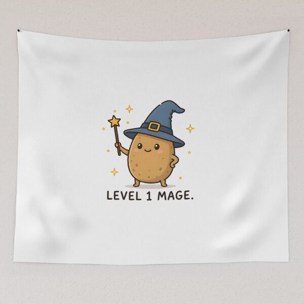 Item preview, Level 1 Mage Potato designed and sold by Drofted.